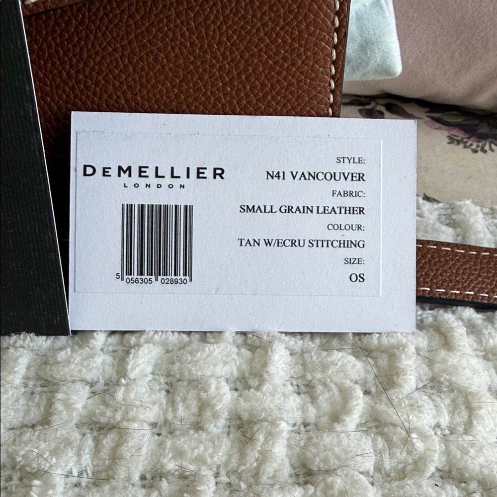 DeMellier Brown Leather Crossbody with Gold Hardware Accent - Picture 13 of 14